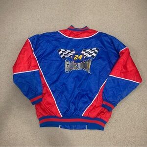 Vintage Nutmeg Jeff Gordon #24 Winston Cup Nascar Zip Up Blue Jacket Men’s Large